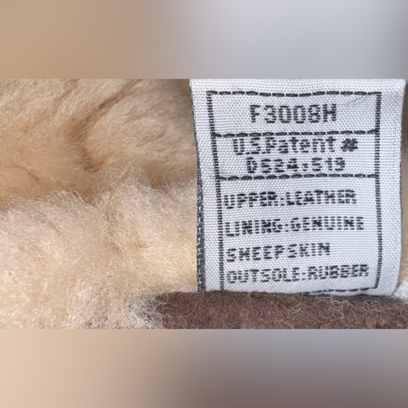 UGG Cargo Ill 5132 Boots in Walnut Brown Suede w/ Cream Shearling Lining size 7 - Picture 6 of 16